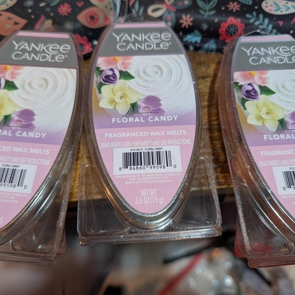 Yankee Candle Floral Candy Fragranced Wax Melts 2.6 oz 3 Packs Retired Scent